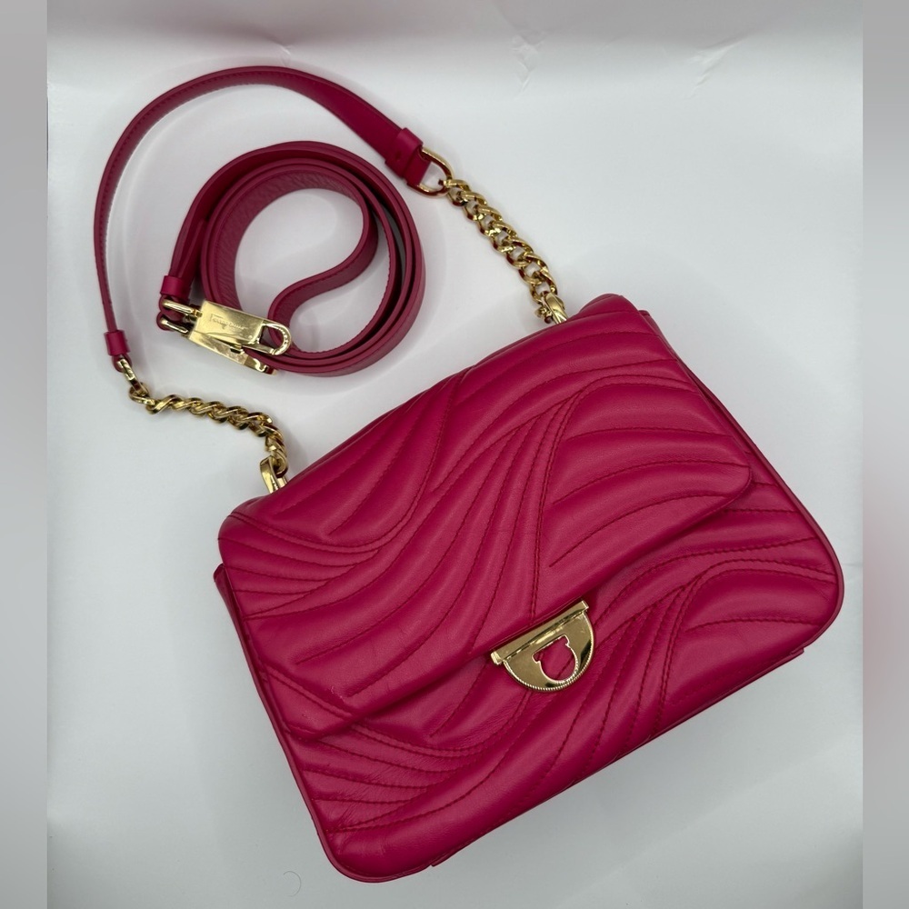 Pink Salvatore Ferragamo quilted Lexi shoulder bag - Picture 5 of 14